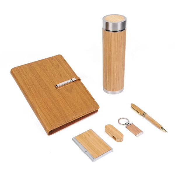 ECO Promotional Item Custom logo Bamboo Gift Set - Image 4