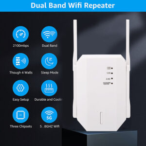 1200mbps router 5ghz signal wifi repeater extender wireless
