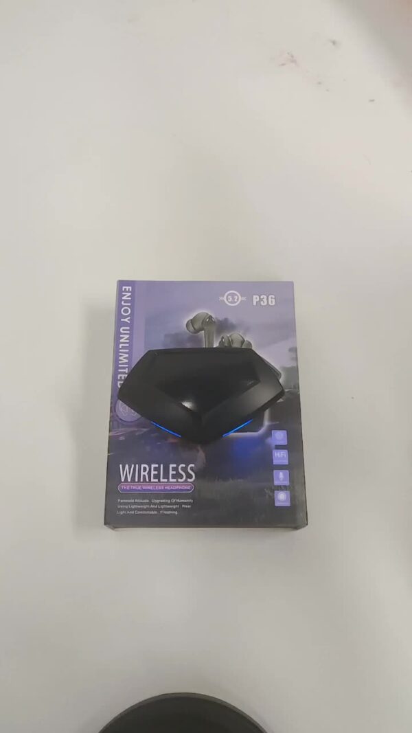 P36 TWS Bluetooth Gaming Headset Headphones Low Latency Stereo True Wireless Earbuds Earphones In ear Sports with Charger box - Image 2