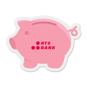 Full Color Piggy Bank Coaster (Q110322)