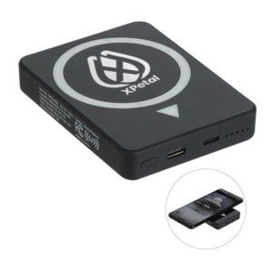 Arc 5000mAh Power Bank With Magnetic Wireless Charger (Q116722)