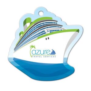 Cruise Ship Shaped Luggage Tag (Q269322)