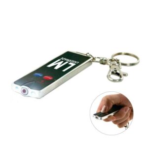 Flat Laser Card Pointers with Dual LED Flashlights and Keychains (Q422011)