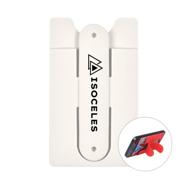 Silicone Phone Wallet Stand with Strong Adhesive (Q429311)