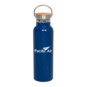 20 Oz. Vacuum Bottles With Bamboo Lid (Q443811)