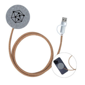 Ashford 10W RPET & Cork Wireless Charging Pad (Q465822)