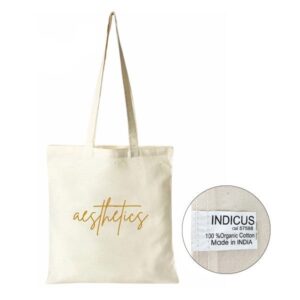 Cotton Natural Organic Tote Bag 15 x 15 (Q491211)