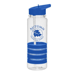 Banded Gripper Bottle With Straw (20 oz) (Q499276)