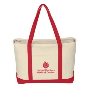 Large Heavy Cotton Canvas Boat Tote (24 oz) (Q559311)