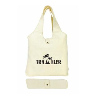 7 Oz. Natural Canvas Foldable Sling Tote Bag (Q691211)