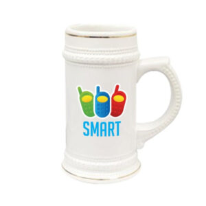 22 Oz Beer Steins With Gold Trim (Q887711)