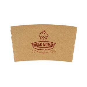 Digital Printed Kraft Coffee Cup Sleeves (Q909611)