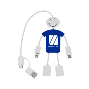 Techmate 3-In-1 Charging Cable & USB Hub 2.0 (Q956122)