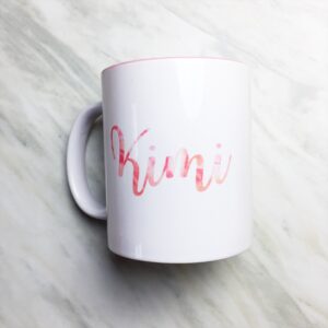 Your Name on a Pink Inner-color Mug