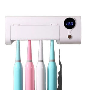 Wholesale Portable UVC Electric Toothbrush Sanitizer With Fan Mini Gift Toothbrush Sterilization box Toothbrush holder