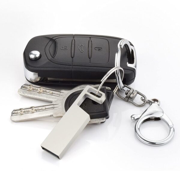 64GB USB Flash Drive Metal Thumb Drive with Keychain - Image 4