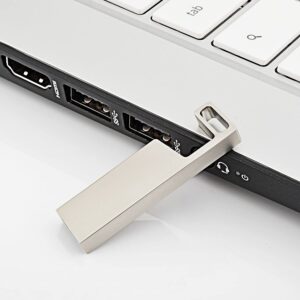 64GB USB Flash Drive Metal Thumb Drive with Keychain