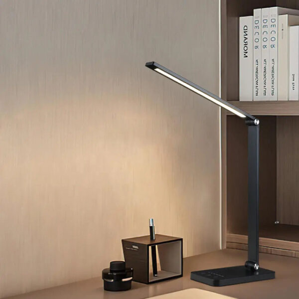 LED Eye Protection Reading Desk Lamp, USB Foldable Creative Desk Lamp with Wireless Charging - Image 2