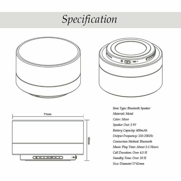 Bluetooth Speakers Portable Wireless Speaker Music Stereo Handsfree Rechargeable - Image 7
