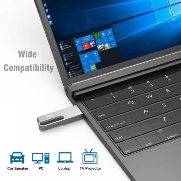64GB USB 3.0 Flash Drive Slim Metal Thumb USB A Drive - Image 5