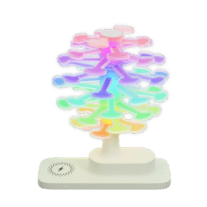 Creative gift spiral tree wireless charging atmosphere desk lamp mobile phone headset watch wireless charging night light