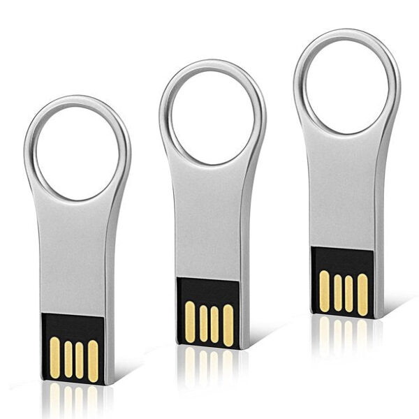 USB Flash Drive Key-chain Design Type A USB 2.0 Flash Drive Thin Metal - Image 6