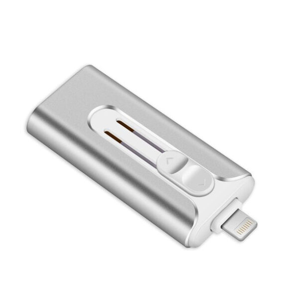 USB 3.0 Flash Drive for iPhone External Storage OTG Flash Drive for Android Smartphone - Silver - Image 2