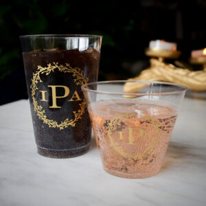 Custom Floral Wreath Hard Plastic Cups