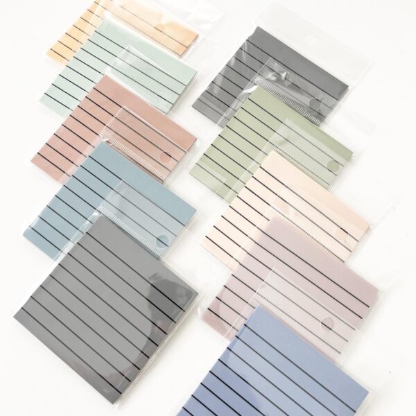 Transparent Pastel Lined Sticky Notes | 3 x 3 in. - Image 2