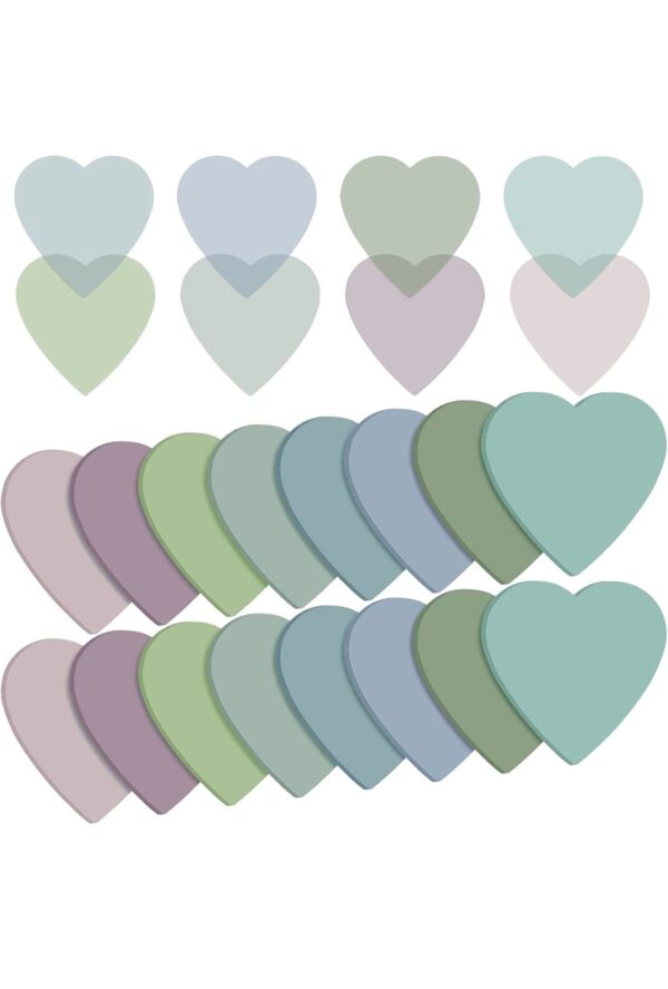 Transparent Heart Sticky Notes - Image 2