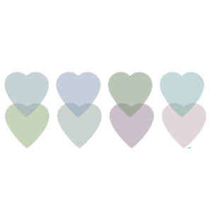 Transparent Heart Sticky Notes