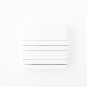 White Lined Sticky Notes