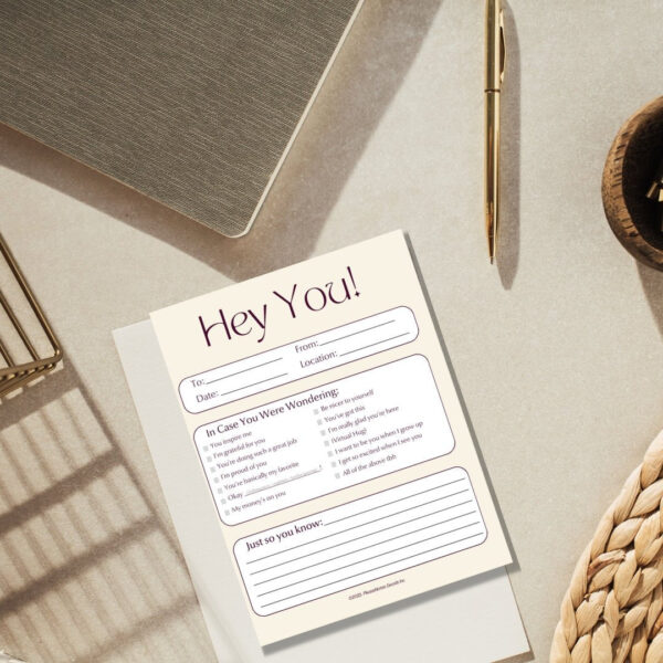 "Hey You, In Case You Were Wondering" Notepad - Image 3