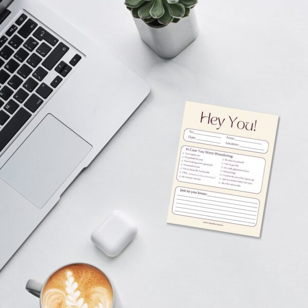 "Hey You, In Case You Were Wondering" Notepad - Image 2