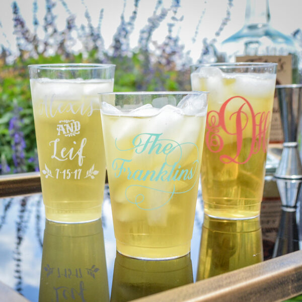 Custom Last Name Hard Plastic Cups