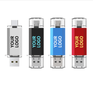 USB A + USB C USB Flash Drives with Cap